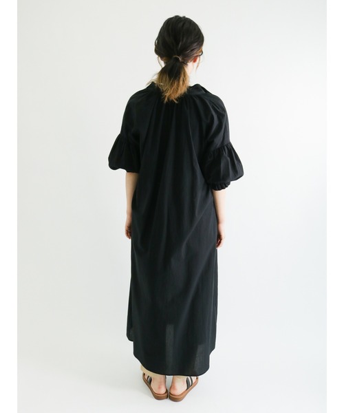 sm2rhythm（サマンサモスモスリズム）の「ギャザーワンピース（ワンピース・レディース・ブラック/グリーン/ベージュ・ﾌﾘ-）」の9枚目の写真