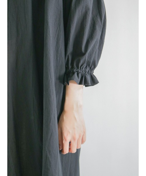 sm2rhythm（サマンサモスモスリズム）の「ギャザーワンピース（ワンピース・レディース・ブラック/グリーン/ベージュ・ﾌﾘ-）」の10枚目の写真