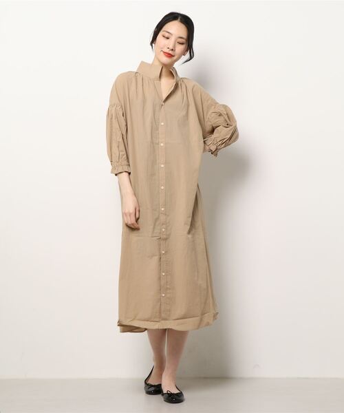 sm2rhythm（サマンサモスモスリズム）の「ギャザーワンピース（ワンピース・レディース・ブラック/グリーン/ベージュ・ﾌﾘ-）」の12枚目の写真