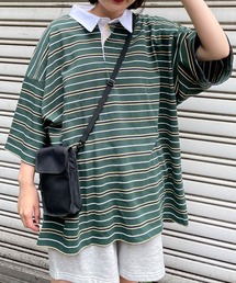 WEGO | WEGO/マルチボーダーBIGラガーシャツ(ポロシャツ)