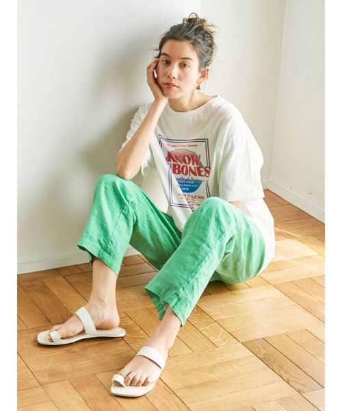 Ungrid（アングリッド）の「ツアーロゴルーズTee（Tシャツ/カットソー・レディース・ピンク/オフホワイト/チャコールグレー/オレンジ・FREE）」の8枚目の写真