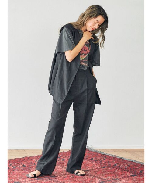 Ungrid（アングリッド）の「ツアーロゴルーズTee（Tシャツ/カットソー・レディース・ピンク/オフホワイト/チャコールグレー/オレンジ・FREE）」の10枚目の写真