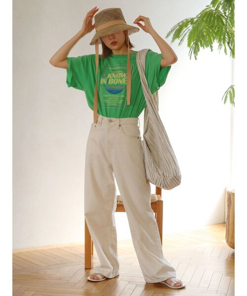 Ungrid（アングリッド）の「ツアーロゴルーズTee（Tシャツ/カットソー・レディース・ピンク/オフホワイト/チャコールグレー/オレンジ・FREE）」の21枚目の写真