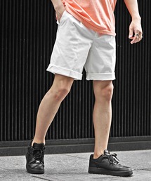 JOKER | ロールアップ セミルーズ シルエット ストレッチ コットン タックショーツ 夏服(その他パンツ)