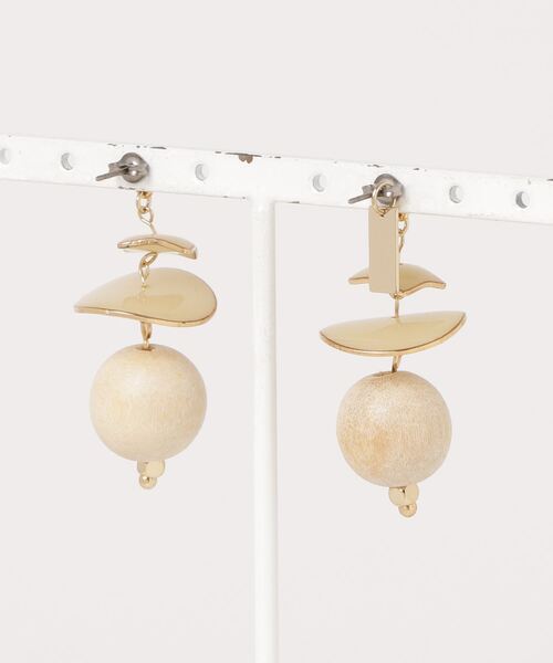 The Rule(ザルール)の「The Rule ザルール:Lantana pierced earring:ランタナ ピアス(ピアス(両耳用)・レディース・ダークブラウン/ブラウン/キャメル/オフホワイト・FREE)」の12枚目の写真