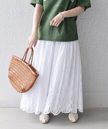 SHIPS | 【SHIPS別注】Sohana:〈手洗い可能〉カットワークレーススカート◆(スカート)