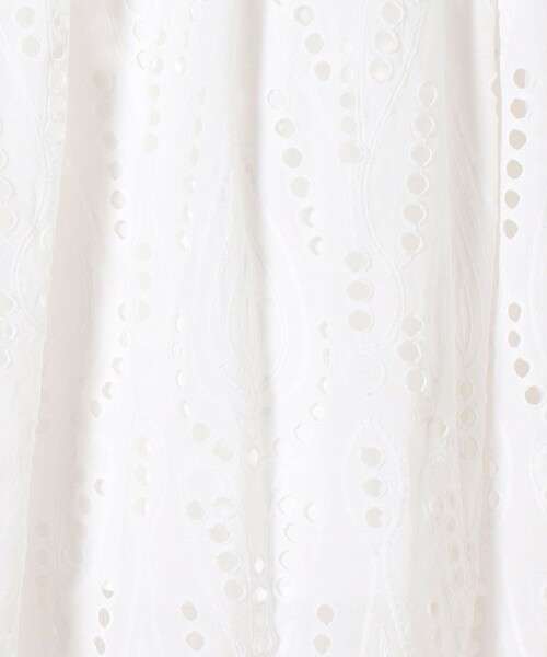 SHIPS(シップス)の「【SHIPS別注】Sohana:〈手洗い可能〉カットワークレーススカート◆(スカート・レディース・ホワイト/ダークグレー・ONE SIZE)」の6枚目の写真