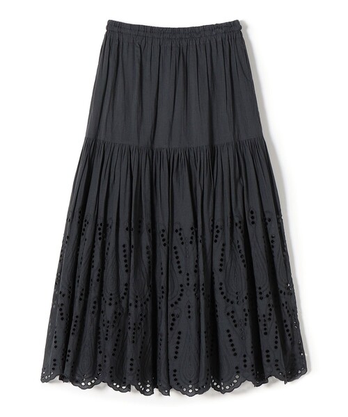 SHIPS(シップス)の「【SHIPS別注】Sohana:〈手洗い可能〉カットワークレーススカート◆(スカート・レディース・ホワイト/ダークグレー・ONE SIZE)」の10枚目の写真