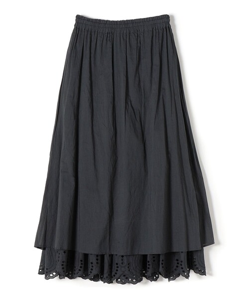 SHIPS(シップス)の「【SHIPS別注】Sohana:〈手洗い可能〉カットワークレーススカート◆(スカート・レディース・ホワイト/ダークグレー・ONE SIZE)」の12枚目の写真