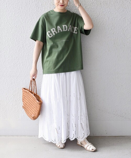 SHIPS(シップス)の「【SHIPS別注】Sohana:〈手洗い可能〉カットワークレーススカート◆(スカート・レディース・ホワイト/ダークグレー・ONE SIZE)」の19枚目の写真