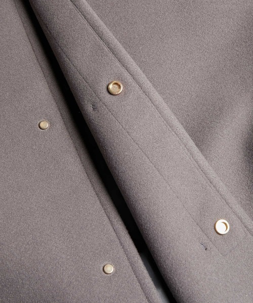 ROPE' PICNIC（ロペピクニック）の「ノーカラージャージメルトンコート（その他アウター・レディース・ブラック/グレー/ベージュ系その他/サックスブルー・38）」の19枚目の写真