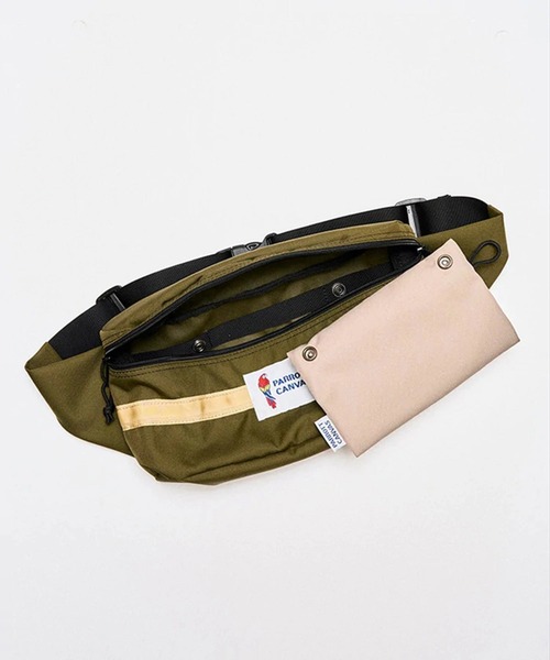 PARROTT CANVAS（パロットキャンバス）の「PARROTT CANVAS/パロットキャンバス　パロットファニーパック（ボディバッグ/ウエストポーチ・レディース・ライトグレー/ブラック/カーキ・FREE）」の7枚目の写真