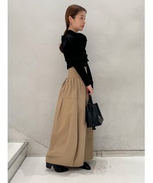 スナイデル　デコルテシースルーデザインニット　BLK SNIDEL デコルテシースルーデザインニット ブラック