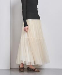 チュール ティアード スカート