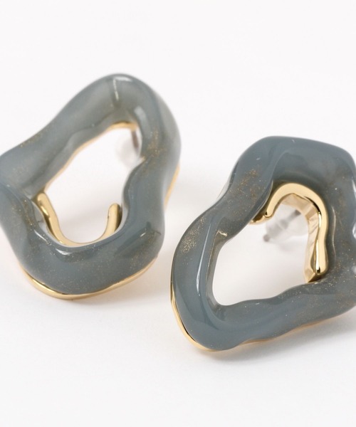 niko and...（ニコアンド）の「変形デザインピアス（ピアス（両耳用）・レディース・ブラウン/グリーン/その他・0）」の4枚目の写真