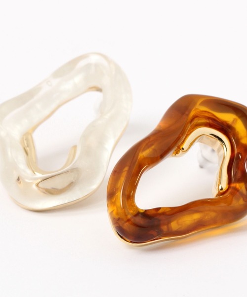 niko and...（ニコアンド）の「変形デザインピアス（ピアス（両耳用）・レディース・ブラウン/グリーン/その他・0）」の6枚目の写真