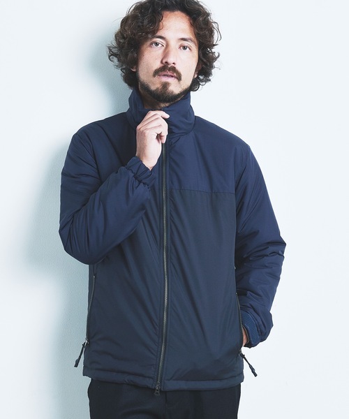 Magine（マージン）の「PE TAFFETA STAND 2TONE THINSULATE BLOUSON:ポリエステル タフタ スタンド 2トーン シンサレート ブルゾン 22AW（ナイロンジャケット・メンズ・ブラック/ネイビー/グレー/オリーブ×ブラック・44/46/48）」の4枚目の写真