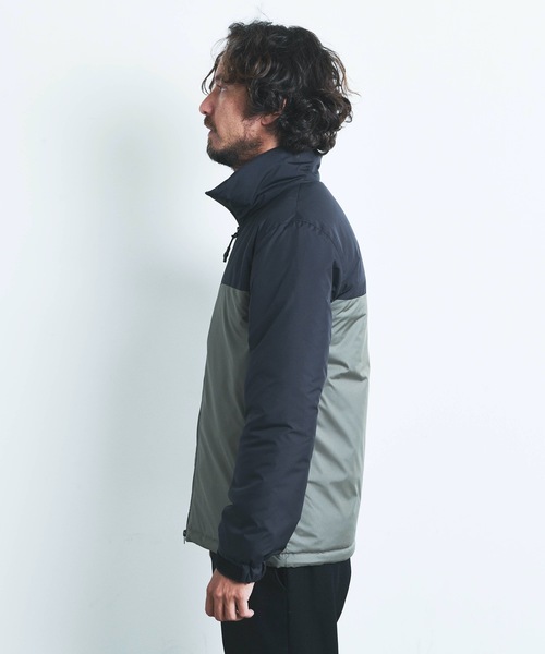 Magine（マージン）の「PE TAFFETA STAND 2TONE THINSULATE BLOUSON:ポリエステル タフタ スタンド 2トーン シンサレート ブルゾン 22AW（ナイロンジャケット・メンズ・ブラック/ネイビー/グレー/オリーブ×ブラック・44/46/48）」の21枚目の写真