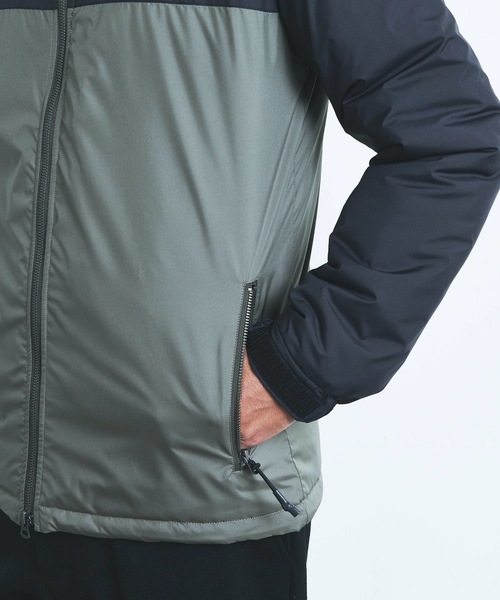 Magine（マージン）の「PE TAFFETA STAND 2TONE THINSULATE BLOUSON:ポリエステル タフタ スタンド 2トーン シンサレート ブルゾン 22AW（ナイロンジャケット・メンズ・ブラック/ネイビー/グレー/オリーブ×ブラック・44/46/48）」の8枚目の写真