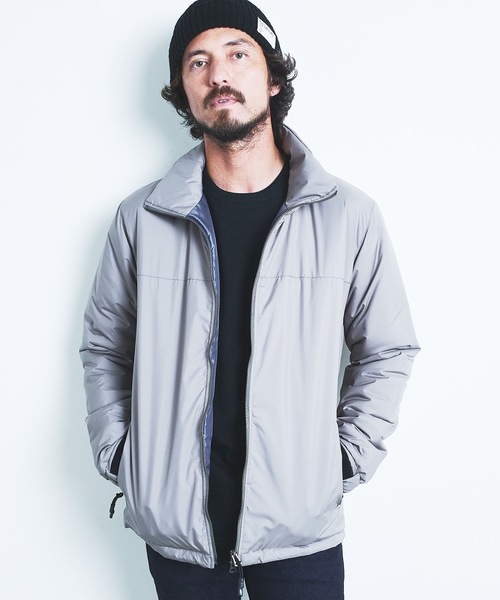 Magine（マージン）の「PE TAFFETA STAND 2TONE THINSULATE BLOUSON:ポリエステル タフタ スタンド 2トーン シンサレート ブルゾン 22AW（ナイロンジャケット・メンズ・ブラック/ネイビー/グレー/オリーブ×ブラック・44/46/48）」の10枚目の写真