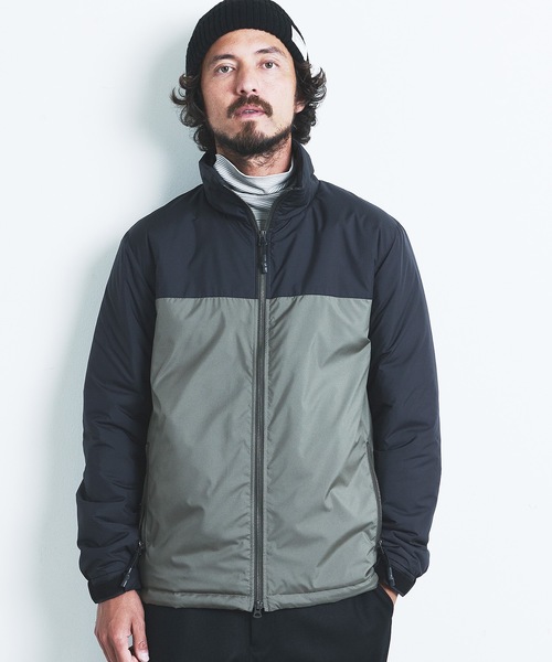 Magine（マージン）の「PE TAFFETA STAND 2TONE THINSULATE BLOUSON:ポリエステル タフタ スタンド 2トーン シンサレート ブルゾン 22AW（ナイロンジャケット・メンズ・ブラック/ネイビー/グレー/オリーブ×ブラック・44/46/48）」の17枚目の写真