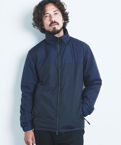 Magine（マージン）の「PE TAFFETA STAND 2TONE THINSULATE BLOUSON:ポリエステル タフタ スタンド 2トーン シンサレート ブルゾン 22AW（ナイロンジャケット・メンズ・ブラック/ネイビー/グレー/オリーブ×ブラック・44/46/48）」の11枚目の写真