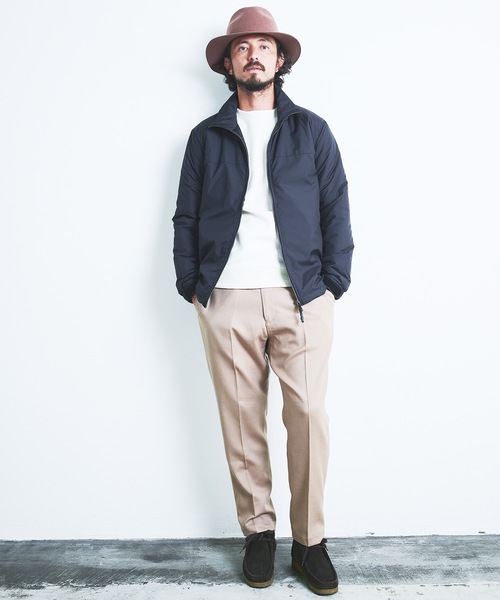 Magine（マージン）の「PE TAFFETA STAND 2TONE THINSULATE BLOUSON:ポリエステル タフタ スタンド 2トーン シンサレート ブルゾン 22AW（ナイロンジャケット・メンズ・ブラック/ネイビー/グレー/オリーブ×ブラック・44/46/48）」の5枚目の写真