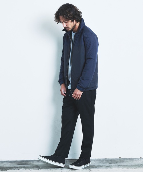 Magine（マージン）の「PE TAFFETA STAND 2TONE THINSULATE BLOUSON:ポリエステル タフタ スタンド 2トーン シンサレート ブルゾン 22AW（ナイロンジャケット・メンズ・ブラック/ネイビー/グレー/オリーブ×ブラック・44/46/48）」の7枚目の写真