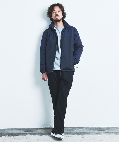 Magine（マージン）の「PE TAFFETA STAND 2TONE THINSULATE BLOUSON:ポリエステル タフタ スタンド 2トーン シンサレート ブルゾン 22AW（ナイロンジャケット・メンズ・ブラック/ネイビー/グレー/オリーブ×ブラック・44/46/48）」の14枚目の写真