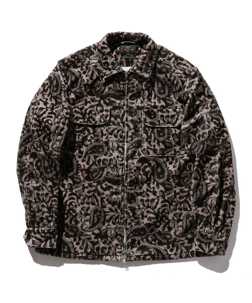 BEAMS PLUS（ビームスプラス）の「BEAMS PLUS / コーデュロイ プリント ジッパー ブルゾン（ブルゾン・メンズ・ダークブラウン/ライトブラウン・S/M/L/X-LARGE）」の2枚目の写真