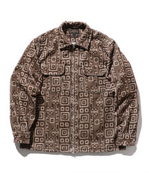 BEAMS PLUS / コーデュロイ プリント ジッパー ブルゾン