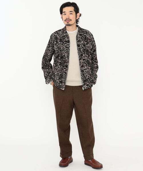 BEAMS PLUS（ビームスプラス）の「BEAMS PLUS / コーデュロイ プリント ジッパー ブルゾン（ブルゾン・メンズ・ダークブラウン/ライトブラウン・S/M/L/X-LARGE）」の11枚目の写真