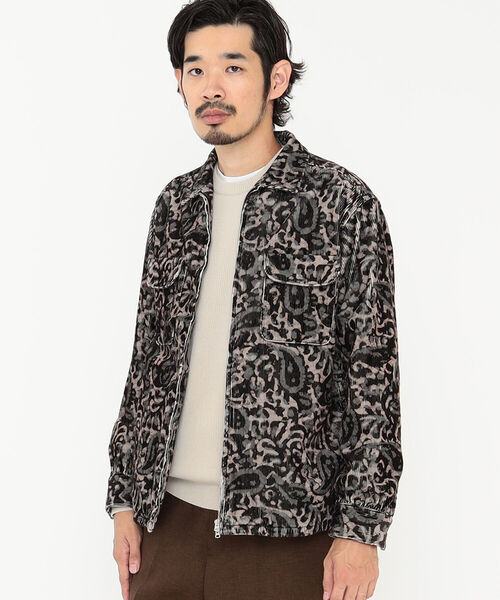 BEAMS PLUS（ビームスプラス）の「BEAMS PLUS / コーデュロイ プリント ジッパー ブルゾン（ブルゾン・メンズ・ダークブラウン/ライトブラウン・S/M/L/X-LARGE）」の18枚目の写真