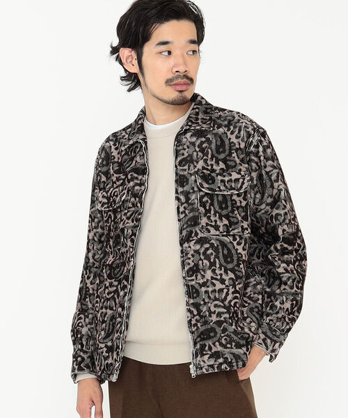 BEAMS PLUS（ビームスプラス）の「BEAMS PLUS / コーデュロイ プリント ジッパー ブルゾン（ブルゾン・メンズ・ダークブラウン/ライトブラウン・S/M/L/X-LARGE）」の7枚目の写真