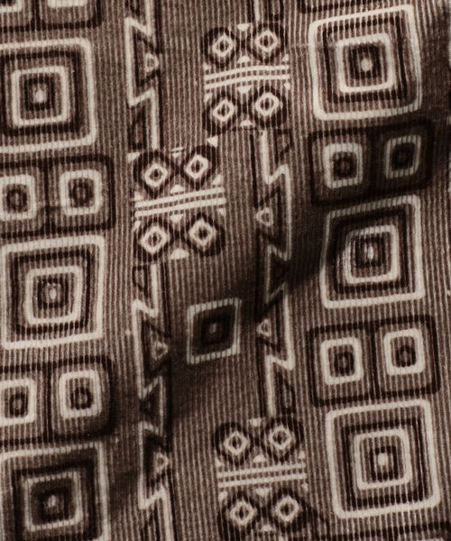 BEAMS PLUS（ビームスプラス）の「BEAMS PLUS / コーデュロイ プリント ジッパー ブルゾン（ブルゾン・メンズ・ダークブラウン/ライトブラウン・S/M/L/X-LARGE）」の8枚目の写真