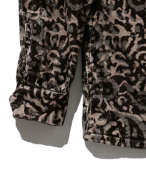 BEAMS PLUS（ビームスプラス）の「BEAMS PLUS / コーデュロイ プリント ジッパー ブルゾン（ブルゾン・メンズ・ダークブラウン/ライトブラウン・S/M/L/X-LARGE）」の6枚目の写真