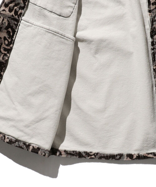 BEAMS PLUS（ビームスプラス）の「BEAMS PLUS / コーデュロイ プリント ジッパー ブルゾン（ブルゾン・メンズ・ダークブラウン/ライトブラウン・S/M/L/X-LARGE）」の21枚目の写真