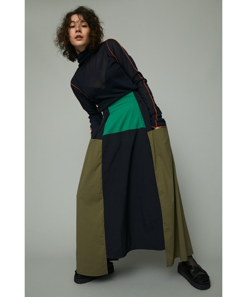 HeRIN.CYE（ヘリンドットサイ）の「Connect skirt（スカート・レディース・マルチ/ブラック/ホワイト・FREE）」の3枚目の写真