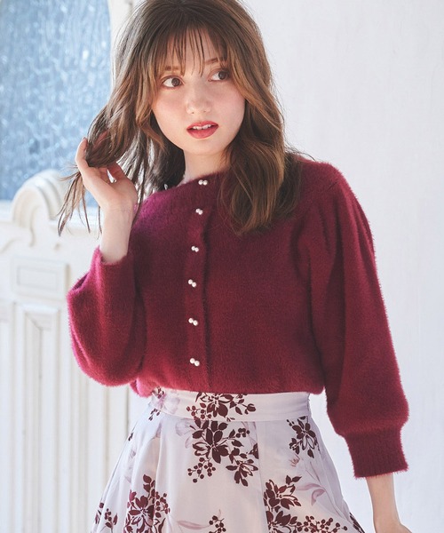 NOELA（ノエラ）の「ハイネック２ＷＡＹふわニット（ニット/セーター・レディース・オフホワイト/ボルドー/ブラウン/ブラック・フリー）」の4枚目の写真