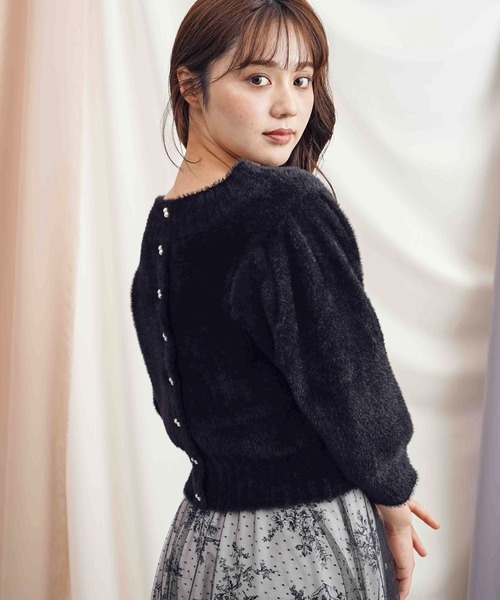 NOELA（ノエラ）の「ハイネック２ＷＡＹふわニット（ニット/セーター・レディース・オフホワイト/ボルドー/ブラウン/ブラック・フリー）」の6枚目の写真