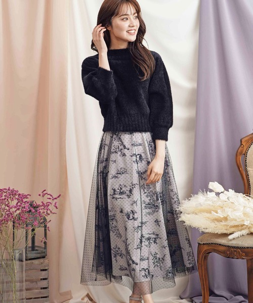 NOELA（ノエラ）の「ハイネック２ＷＡＹふわニット（ニット/セーター・レディース・オフホワイト/ボルドー/ブラウン/ブラック・フリー）」の8枚目の写真