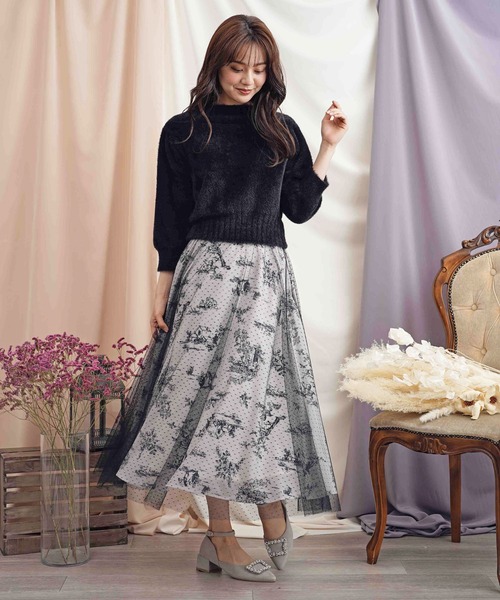 NOELA（ノエラ）の「ハイネック２ＷＡＹふわニット（ニット/セーター・レディース・オフホワイト/ボルドー/ブラウン/ブラック・フリー）」の9枚目の写真