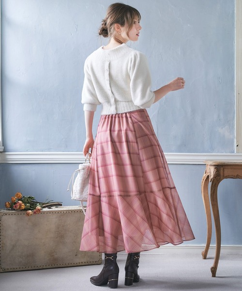 NOELA（ノエラ）の「ハイネック２ＷＡＹふわニット（ニット/セーター・レディース・オフホワイト/ボルドー/ブラウン/ブラック・フリー）」の15枚目の写真