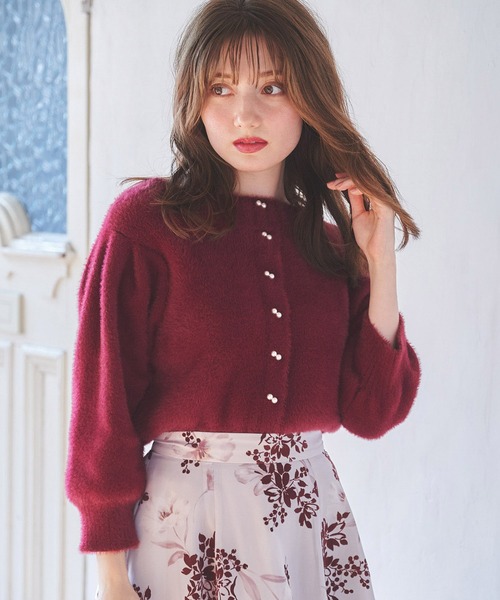 NOELA（ノエラ）の「ハイネック２ＷＡＹふわニット（ニット/セーター・レディース・オフホワイト/ボルドー/ブラウン/ブラック・フリー）」の20枚目の写真