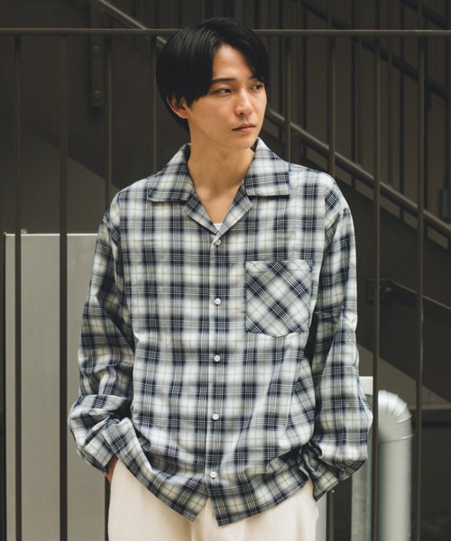 CIVVY.（シヴィ―）の「Double Pocket Long Sleeve Check Shirt 