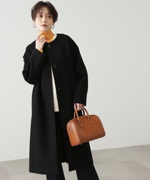 N.(N. Natural Beauty Basic) | 【横田ひかるさん着用】【S Size Line】◆ビーバーメルトンノーカラーコート(ノーカラーコート)