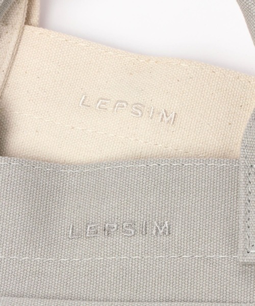 LEPSIM（レプシィム）の「キャンバストートバッグ[S]　344097（トートバッグ・レディース・オフホワイト/グレー/ブラック・ONE SIZE）」の14枚目の写真