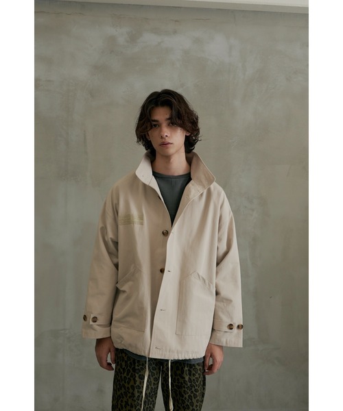 ＪＵＧＬＡＮＳ（ユグランス）の「Revo.　オーバーサイズ ミリタリージャケット（ミリタリージャケット・メンズ・アイボリー/ブラック/ベージュ・M/L）」の6枚目の写真