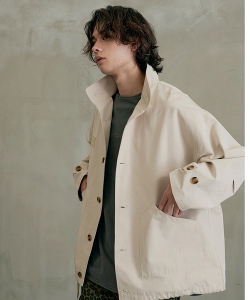 ＪＵＧＬＡＮＳ（ユグランス）の「Revo.　オーバーサイズ ミリタリージャケット（ミリタリージャケット・メンズ・アイボリー/ブラック/ベージュ・M/L）」の7枚目の写真