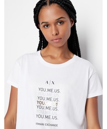 ARMANI EXCHANGE | 【A|X アルマーニ エクスチェンジ】YOU.ME.US.　A|Xロゴ　半袖クルーネックTシャツ/BOYFRIEND(Tシャツ/カットソー)